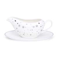 Christmas silver ceramic gravy boat personalized wholesale