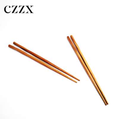 China manufacturer stocked eco-friendly reusable twist shape bamboo chopsticks for cooking and eating